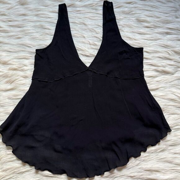 Free People Intimately Semi-Sheer Swing Tank in Black - XS - Picture 3 of 5